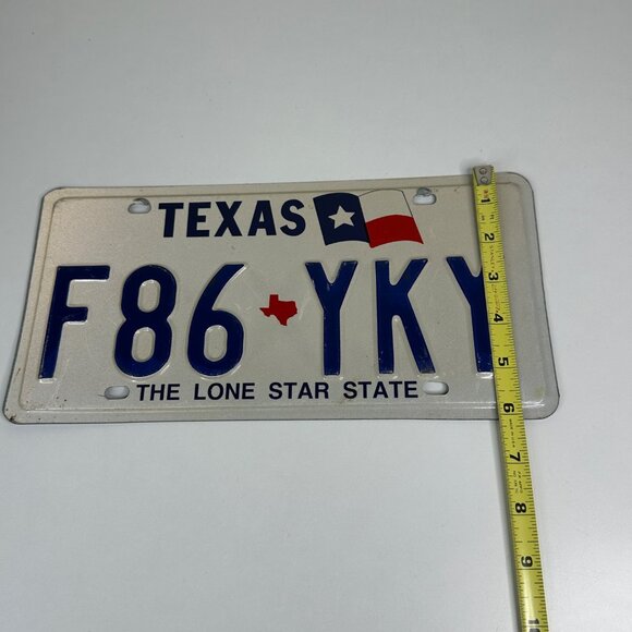 Texas License Plate F86-YKY Metal Lone Star State Decor 12x6 Collectible - Picture 6 of 6
